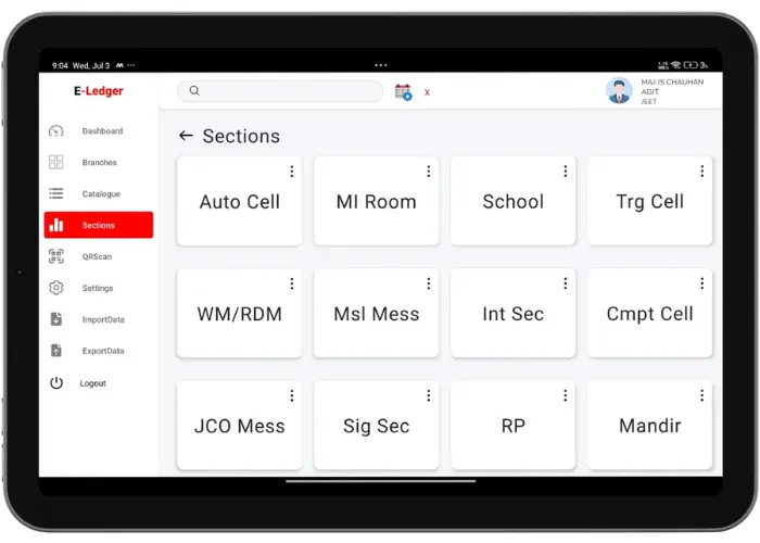 E-Ledger Master Table