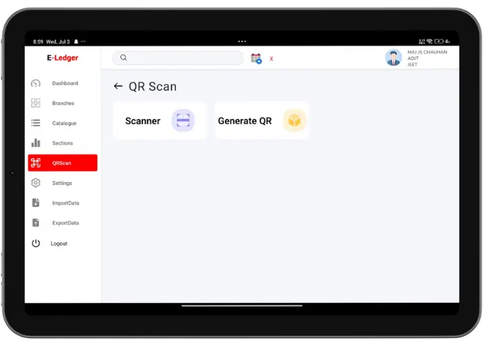 E-Ledger QR Scan